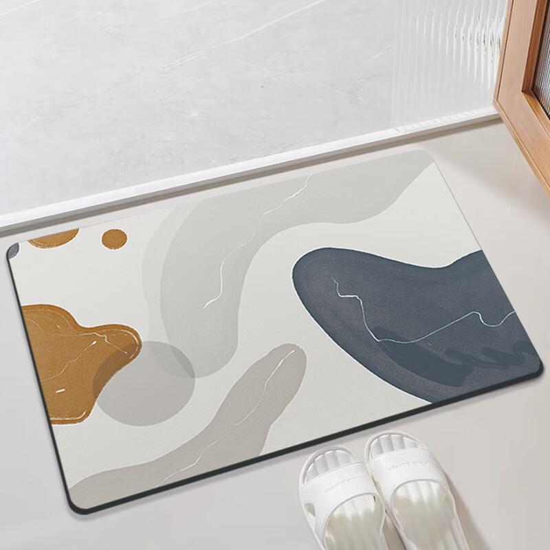 JANMEIJIA Bathroom Mat, Quick-Drying, Non-Slip, Absorbent Foot Mat for Bathroom Entrance, Home Use, Washroom Mat, 50*80cm