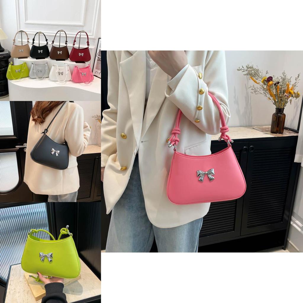 Elegant Bowknot Handheld Small Square Bag For Women In Chic Casual Style For Daily Use