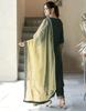 Women Designer Party Wear Silk Blend Salwar Suit Indian Bollywood Top Tunic Kurta Pant Dupatta