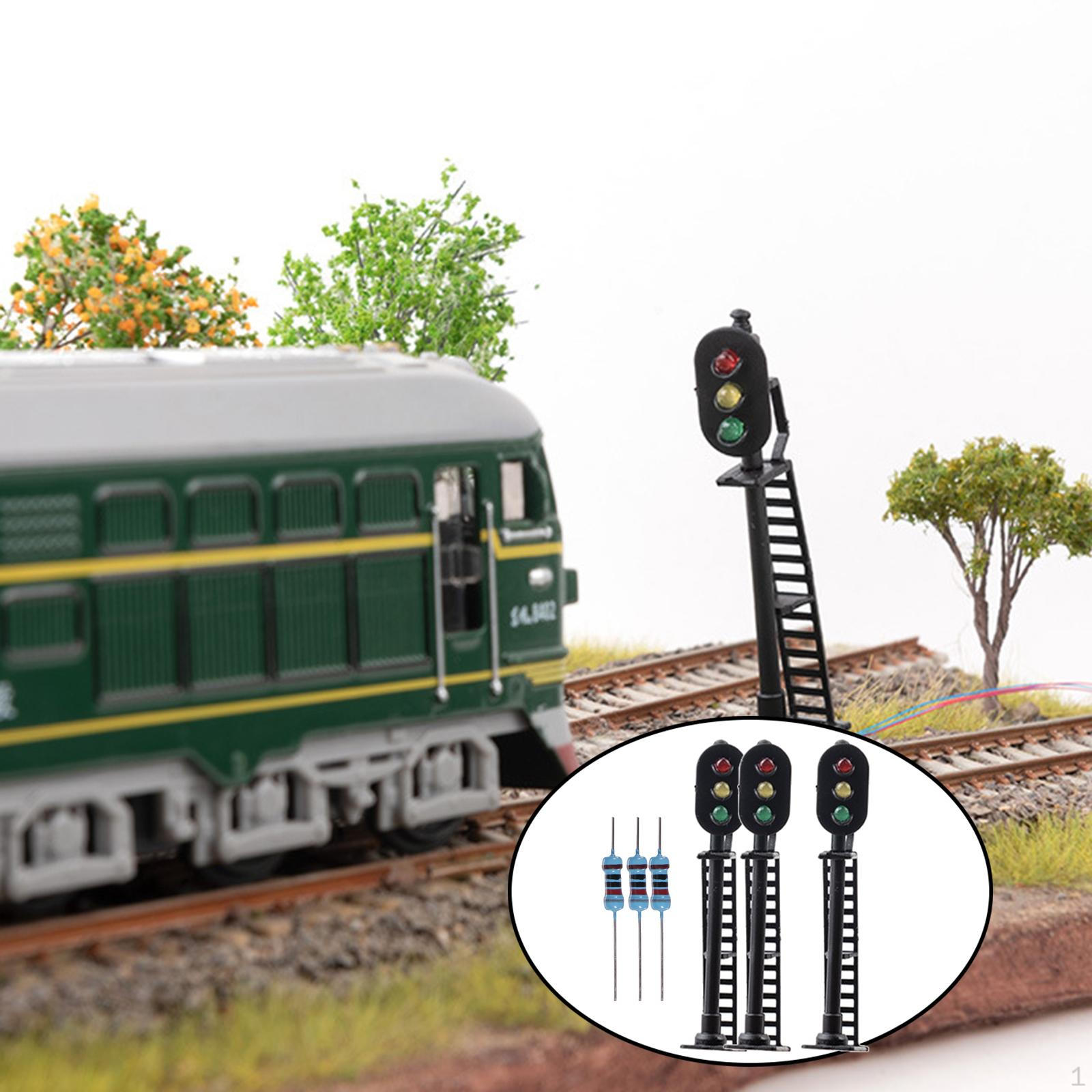 1/87 Светильник Настольный Микроландшафт Модель Поезда Железнодорожные Сцены Аксессуары Style A