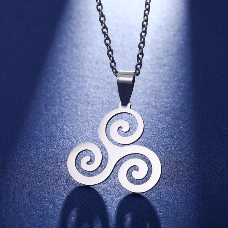 Stainless Steel Unisex Hip Hop Wolf Pendant Necklace