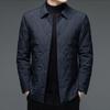 Men's Light Cotton Coat, Autumn and Winter Cotton Coat, Warm Middle-aged Business Casual Lapel Daddy Padded Jacket
