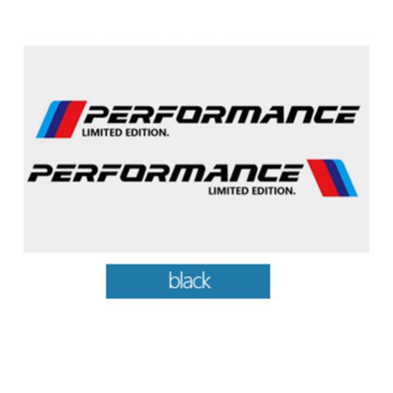2pcs M Performance Limited Edition Sticker Car Door Waist Line Decoration Badge Styling For BMW E46 E39 E38 E90 E60 Z4 X3 X5 X6