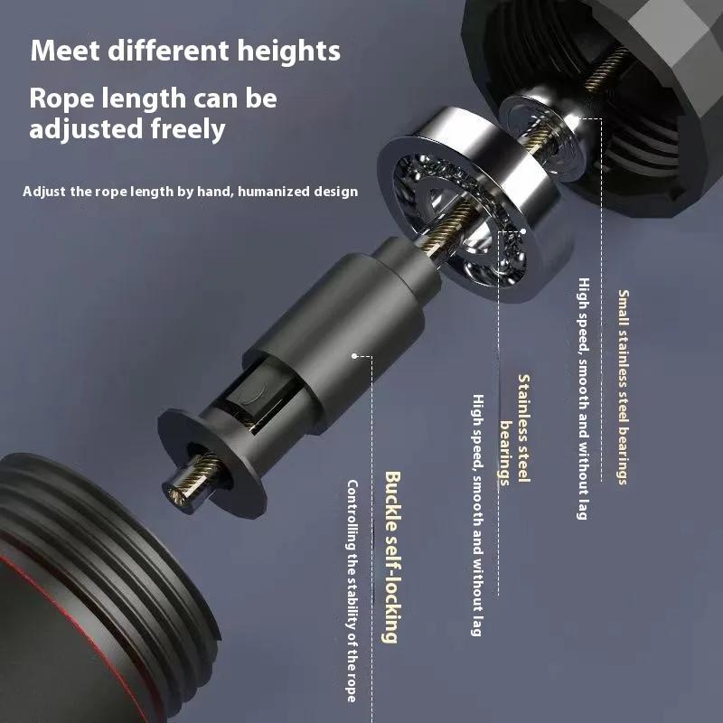 Para Saltar à Corda Corda de Salto de Velocidade Ponderada Equipamento de Ginásio Para Casa Treino de Boxe Cabo Antiderrapante Sem Emaranhamento Salto Fitness