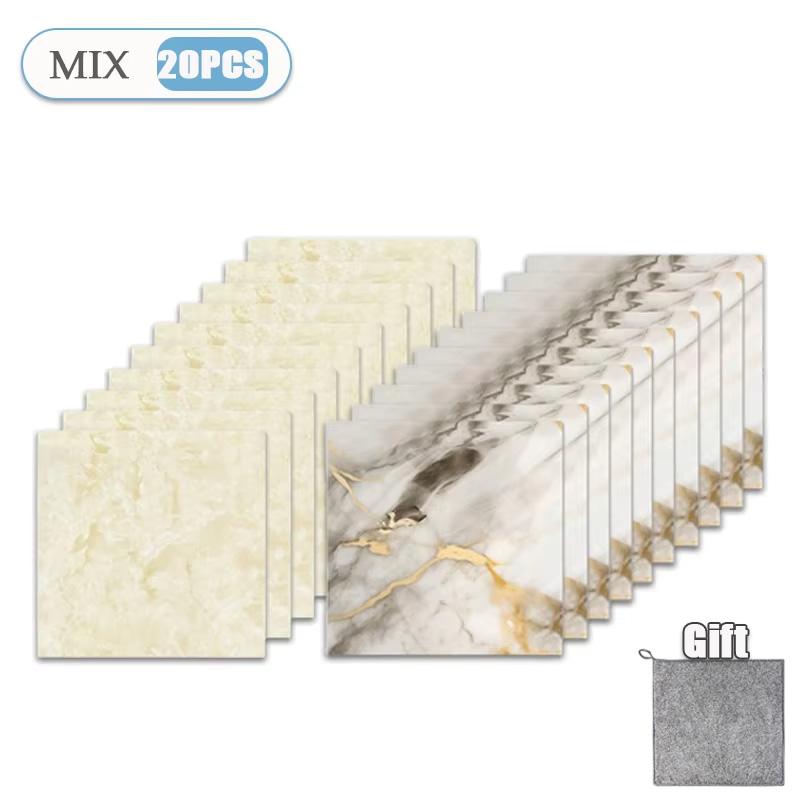 10-50 BUC Autocolant Decorativ de Perete Autoadeziv Îngroșat Autocolant de Podea Tip Marmură PVC Impermeabil Autocolant de Perete pentru Toaletă Bucătărie Dormitor