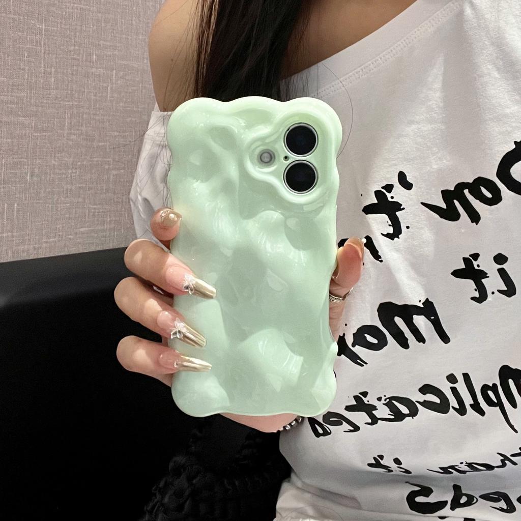 ins summer macaron bubble case is suitable for iPhone16Pro max mobile phone case, Apple 17 new 14/15.