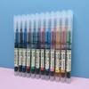 12-Color Refillable Rollerball Pens, 0.5mm Needle Tip for Journaling, Doodling & Cards