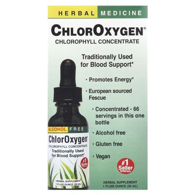 Chloroxygen®, Chlorophyll Concentrate, Alcohol Free, 30 Ml (1 Fl Oz)