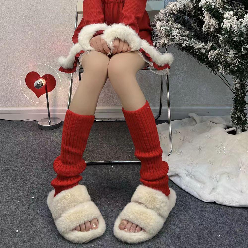 Japanese Lolita Sweet Soft Sister Hairball Piled Socks Lolita Knee Socks Jk Calf Socks Mid Tube Autumn And Winter