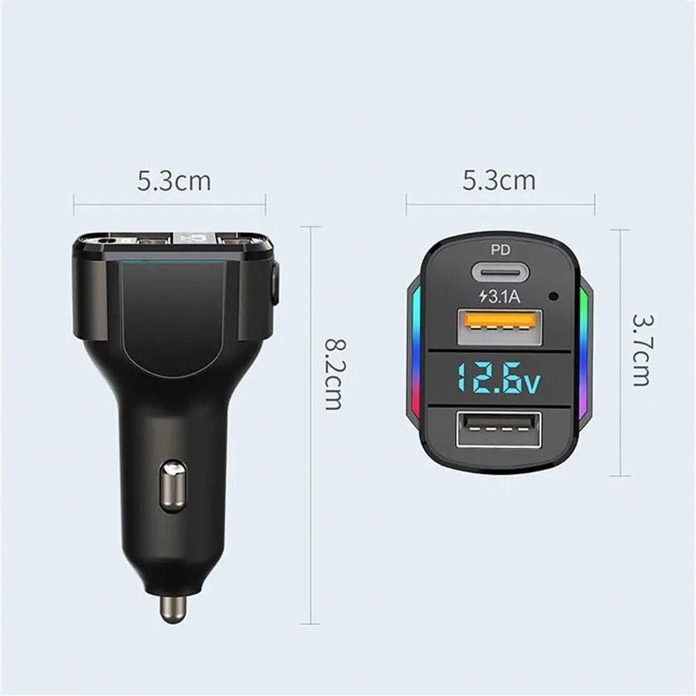 Safe Mini USB Car Charger Fast charging Charger Adapter Universal 3-in-1 Car Charger  Phone