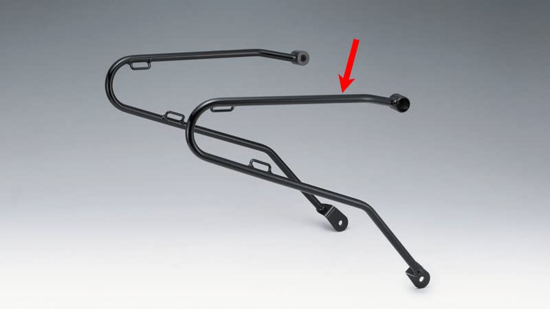 Kijima Motorcycle Parts Side Bag Support, Steel, Right Side, Black, for Honda Bonneville T100/T120 Street Twin ('16-), Model HTR-08005