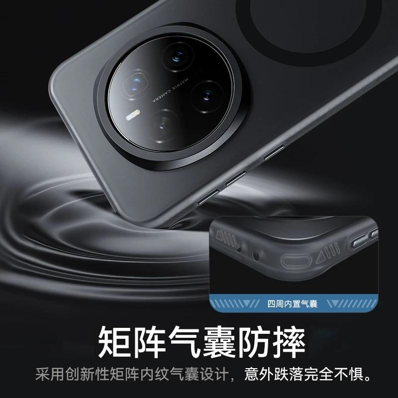 Magnetic Case For Honor Magic 8 Pro Case Built in For MagSafe Skin Feel Matte Transparent Back Cover Shockproof Bumper