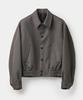 Coor Melange Wool Button Bomber Jacket (Melange Top)