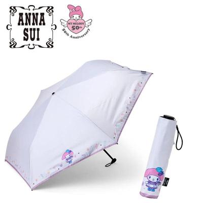 Sanrio Melodim ( Pembe ) ANNA SUI Güneş ve Yağmur İçin Katlanır Şemsiye Japonya YENİ