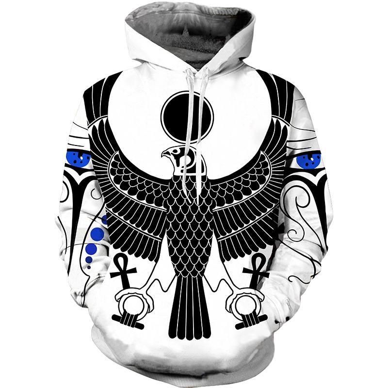 Ancient Egypt Eye of Horus Egyptian Symbol 3d Printed T-shirt Long Sleeve Unisex Cool Hoodies Pullover Men’s Sweatshirt