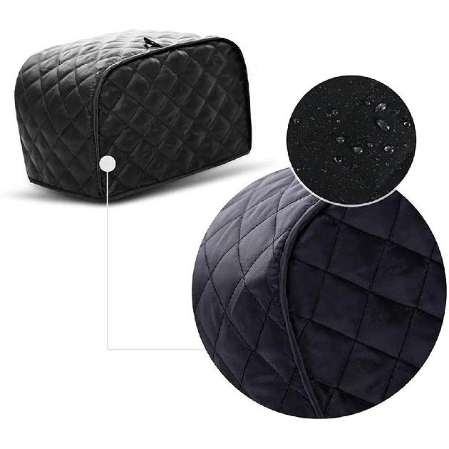 4 Slice Toaster Cover Bread Machine Dust Protection Cover Kitchen Toaster Cover Washable Cotton Linen Bakeware Protector Fits for Most 4 Slice Long