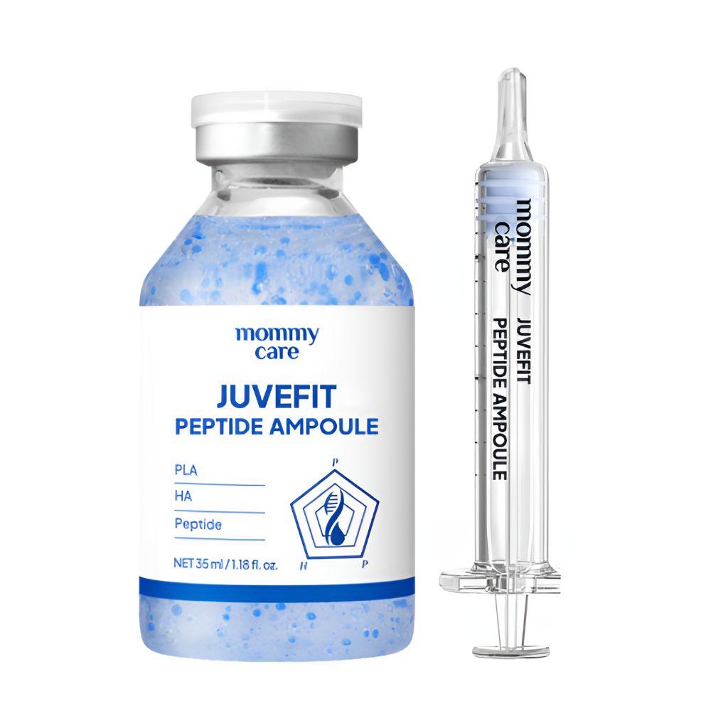 Mommy Care Juvefit Peptide Ampoule 35ml - Anti Wrinkle Elasticity Boosting Face Serum for Sagging Skin Layers