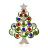 Christmas Tree Brooches Retro Rhinestones Brooch Christmas Decorative Accesso