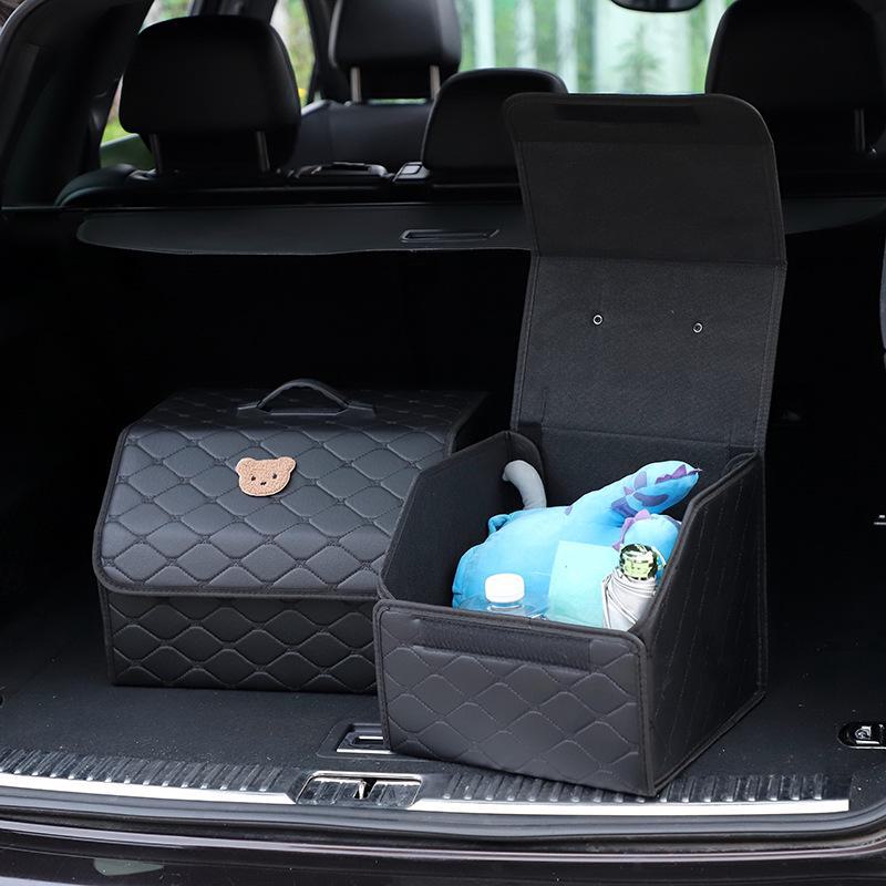 Leather Multi-Function Folding Car Trunk Storage Box