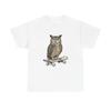 Owl Skateboarding Shirt Sports Wildlife Gift Women Sketch Tee Owl T-Shirt
