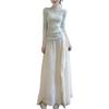 Women's One-Shoulder Slim Fit Long-Sleeve T-Shirt Set with Cinched Waist