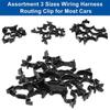 45Pcs Cable Tie Wrap Fixed Fastener Clips Car Wire Hose Fastening Zip Strap Kit