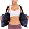Tank Top Style Sauna Suit Zipper Design Body Shaper Workout Gear Slimming Vest  Weight Loss Program