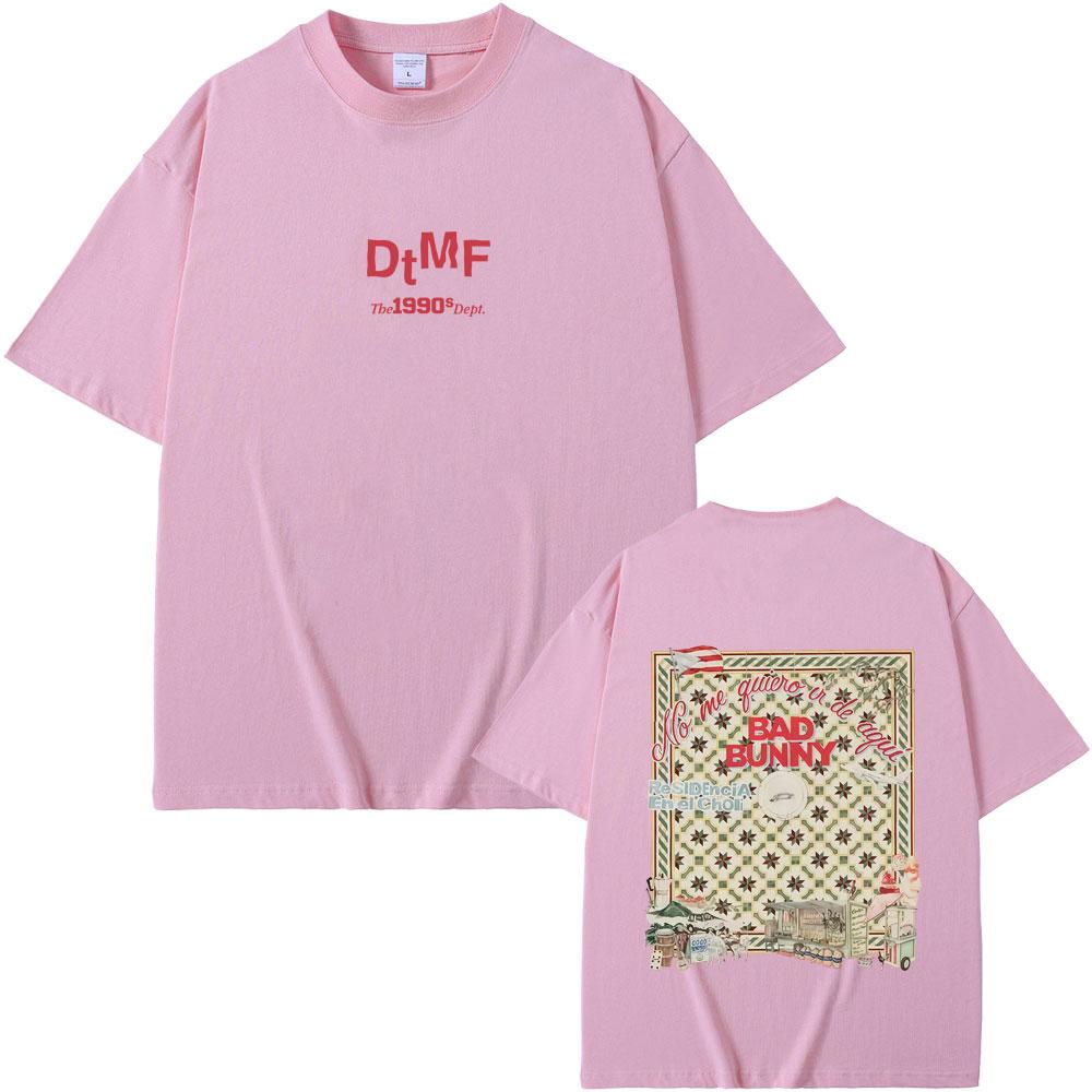 Hot Sale Bad Bunny DTMF Residencia En El Choli Merch Tshirt Debi Tirar Mas Fotos T Shirts Mens Hip Hop Summer Streetwear