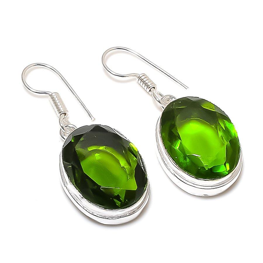 

Peridot Gemstone Handmade Ethnic Jewelry Earring 1.46 SR-7803