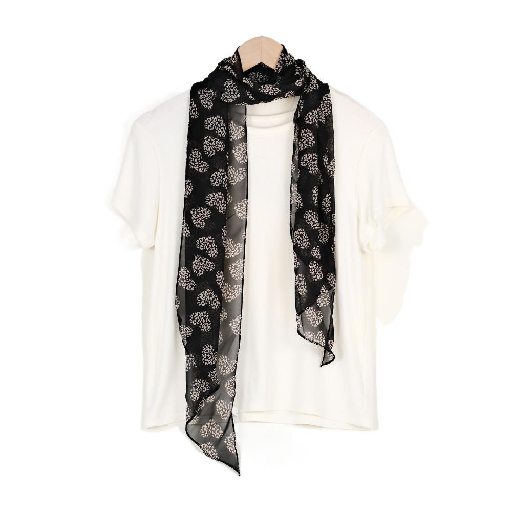 Ribbon Scarf Headband Thin Long Scarves Luxury Leopard Print Scarf  Dress Decor