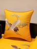Cotton Linen Cushion Cover Crab-apple Flower Bird Embroidery Throw Pillow Case Decorative Covers For Living Room Sofa Home Decor