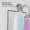 Rust Resistant Shower Caddy with 2 Shelves Soap Tray Hooks Non Slip Hanging Bathroom Storage Solution