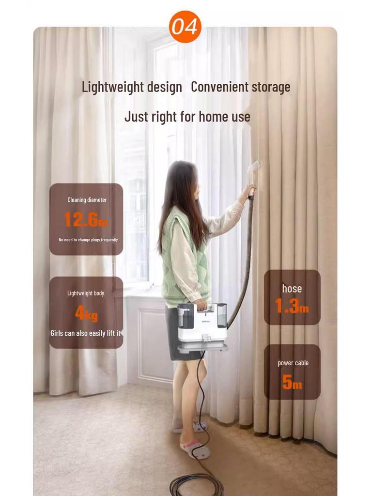 Compact Fabric and Carpet Vacuum Cleaner