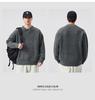 Plus Size Retro Henley Sweater: Men's Autumn/Winter Warm Loose Knitwear