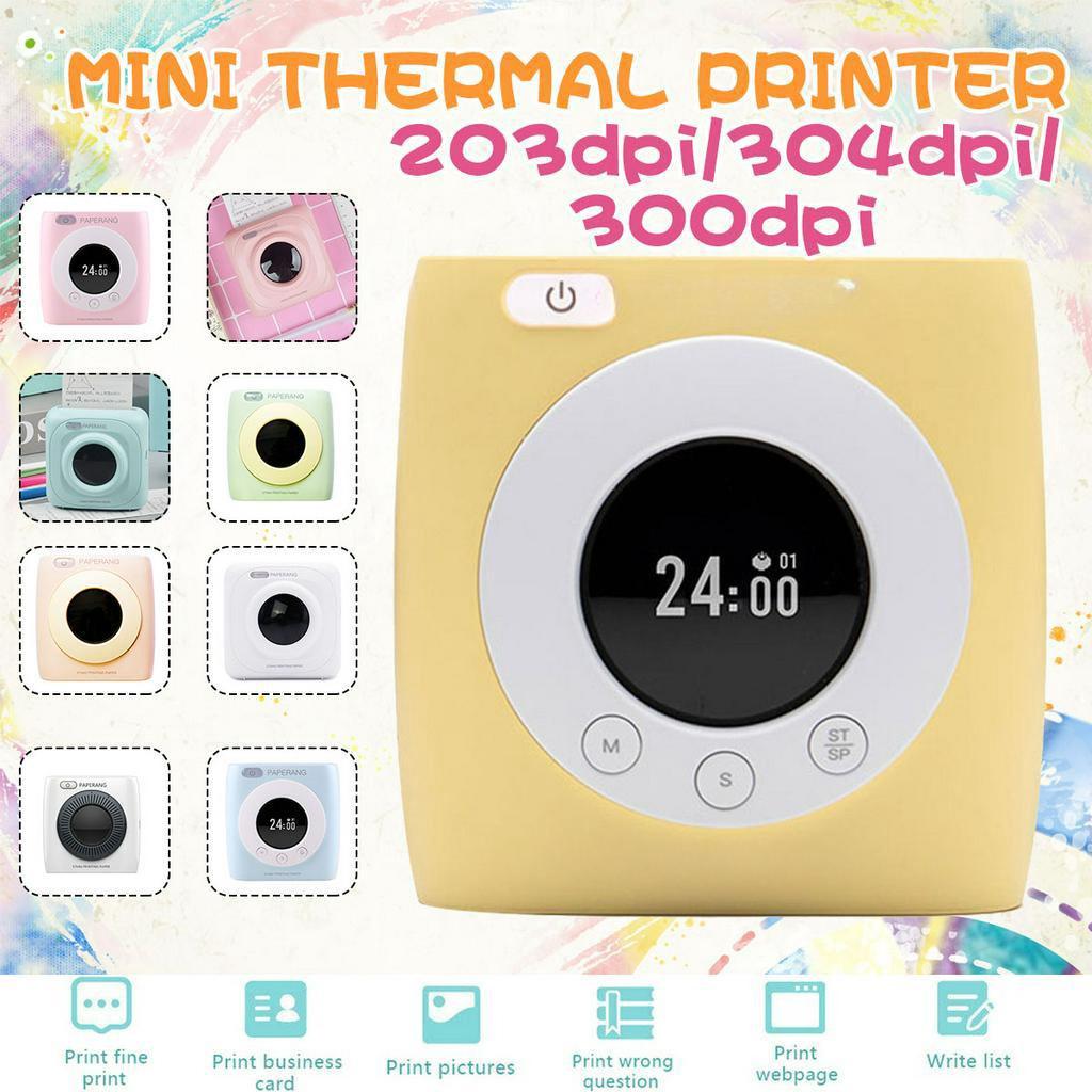 203dpi/304dpi/300dpi USB Portable Bluetooth Photo Mini Printer Thermal Printer Pocket Printer Inkless Clearly Printing For Mobile New