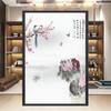 Chinese Style Flower Bird Window Film Home Bathroom Decor Frosted Window Stickers Static Cling Stained Privacy Glass Film
