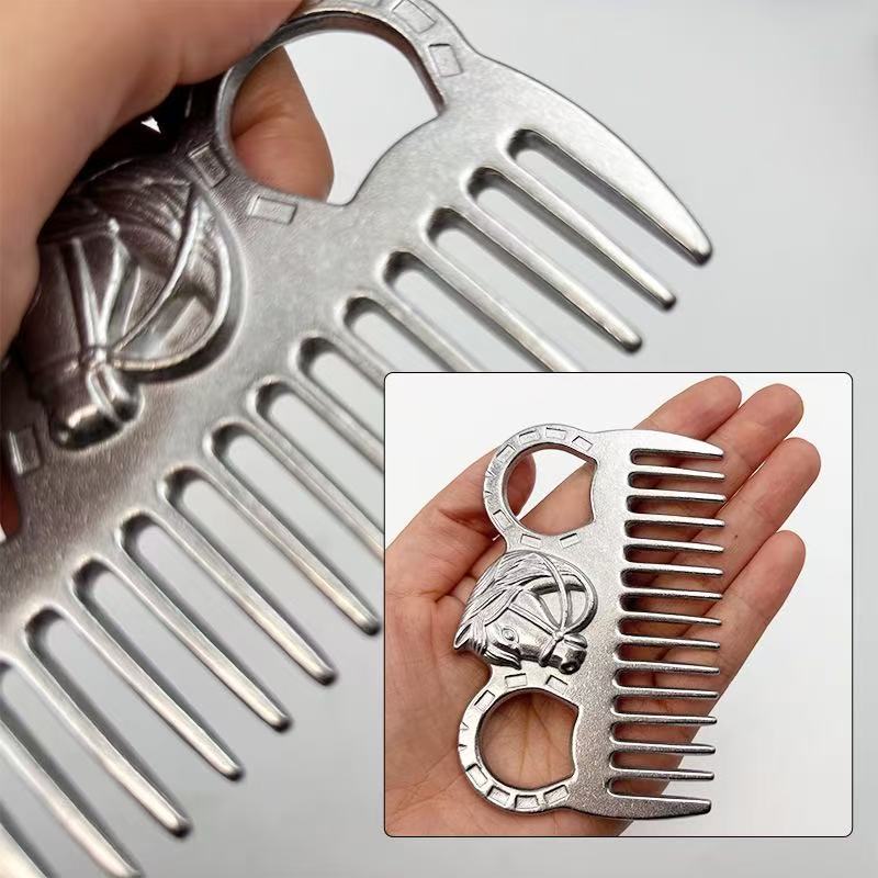 10 Pcs Horse Grooming Kit Complete Horse Brush Set Sweat Scraper Brush Comb Equine Grooming Tools for Shedding & Daily Care