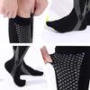 6Pairs New 20-30Mmhg Compression Socks High Stockings For Men & Women Sports Marathon Cycling Football Varicose Veins Eu35-45