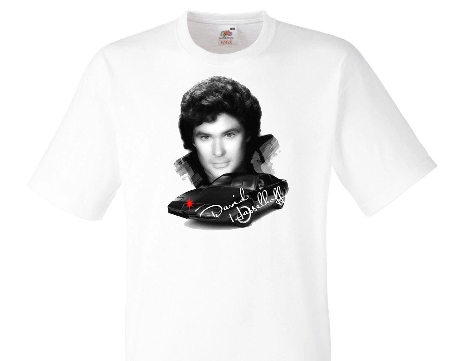 David Hasselhoff Knight Rider TV Series 80s Fun T-Shirt -092 L