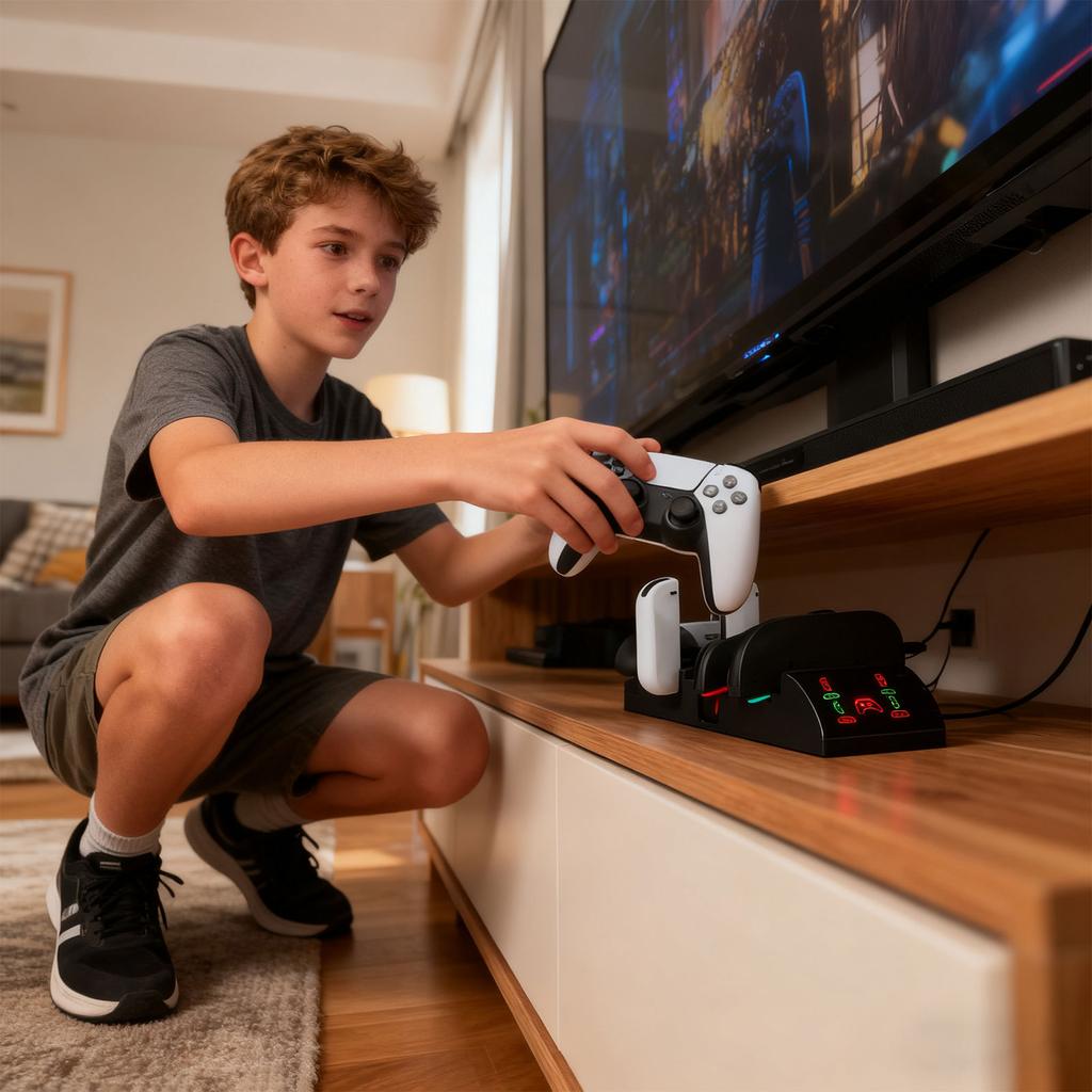 Intelligent Charging Station Charging Dock For NS2PRO Controllers Offering Real Time Power Monitoring
