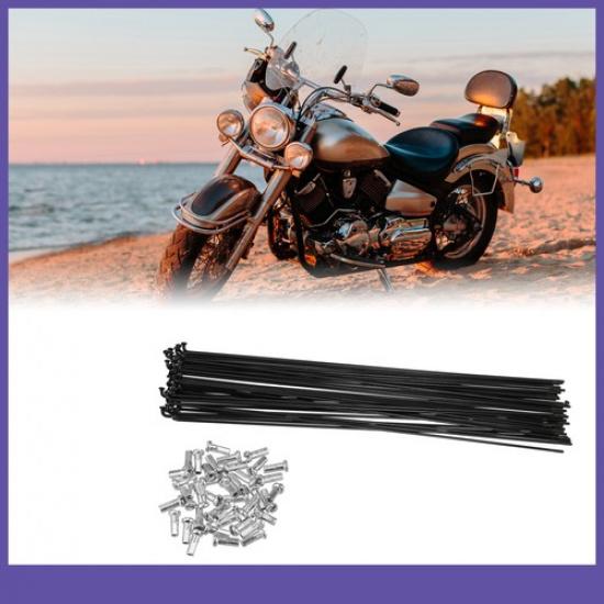 FOURTY Bicycle Steel Spokes 14G Bike Spoke 286mm Length with Nipples Universal