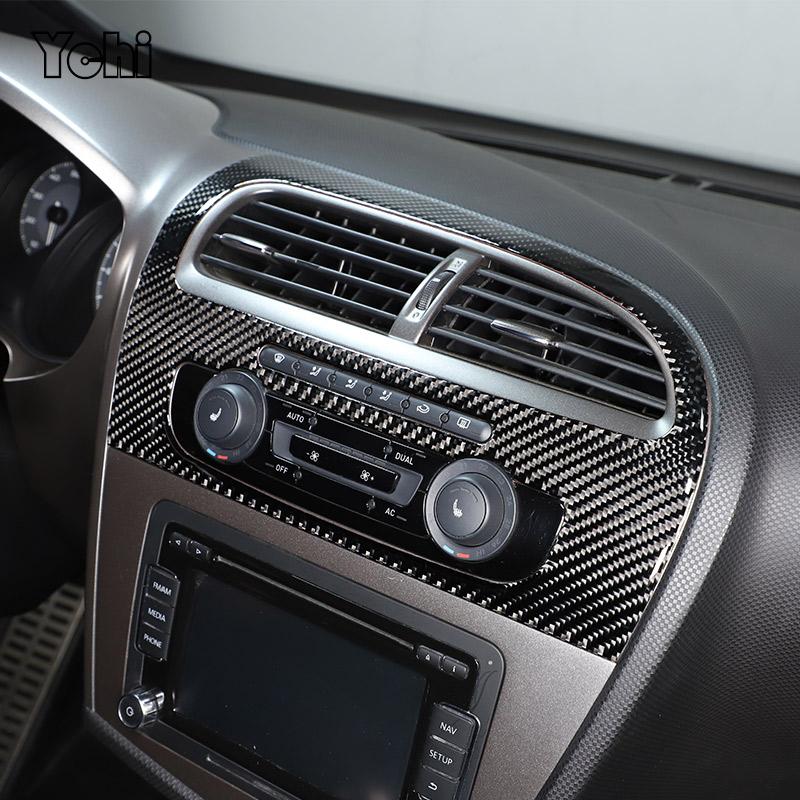 For Mazda MX-5 2016+ Matte Real Carbon Fiber Center Control Gear Shift Panel Multimedia Panel Cover Steering Wheel Frame Sticker
