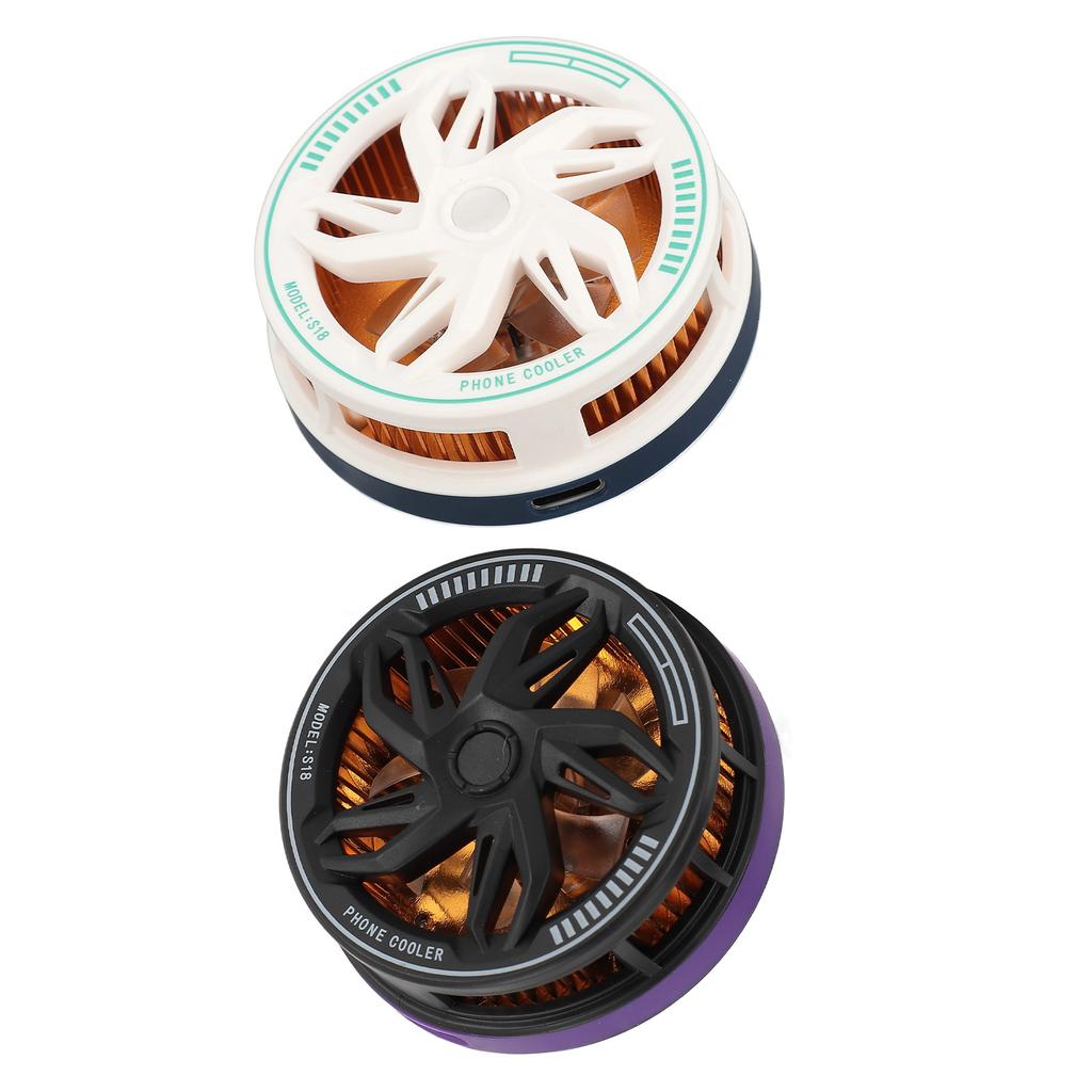 Phone Cooler 15W Magnetic Adsorption Quiet Portable Cell Phone Radiator Cooling Fan for Gaming Live 