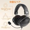 Talomen Wired Headphones with Microphone 50mm Drivers 3m Detachable Cable 3.5mm/6.35mm Plugs Black