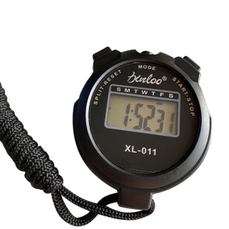 Metal Electronic Stopwatch Timer Single Row 2-Track