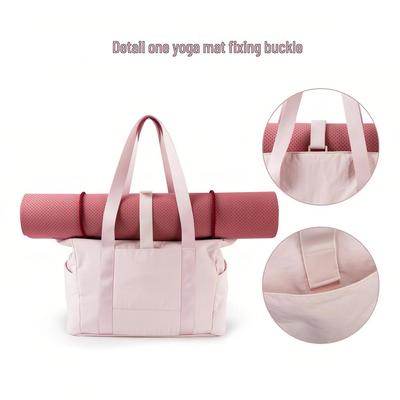 Lightweight, Large Capacity Sports & Travel Tote with Yoga Mat Holder