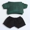 niannyyhouse 20cm Doll Clothes, Cotton Doll Clothes, Jacket and Pants, Baby Doll Clothes, Dress-Up Clothes for Plush Toys (Green)