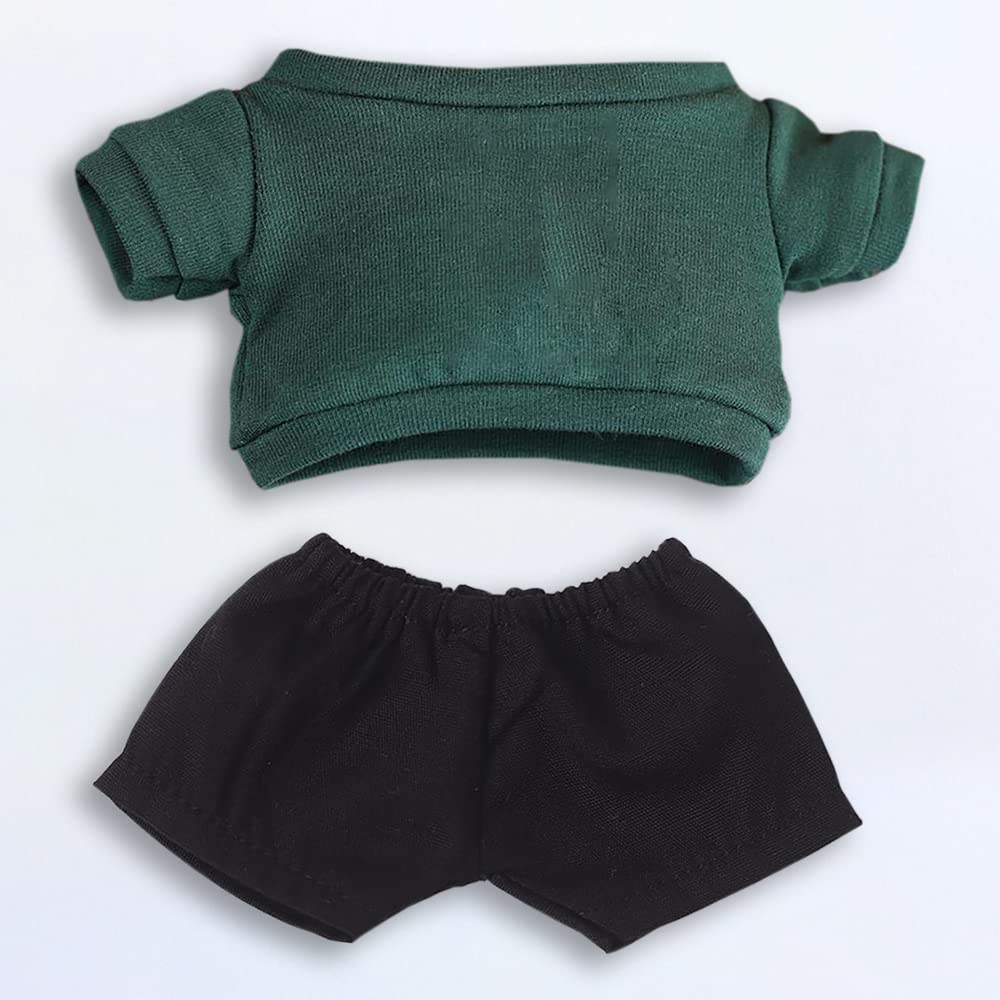 niannyyhouse 20cm Doll Clothes, Cotton Doll Clothes, Jacket and Pants, Baby Doll Clothes, Dress-Up Clothes for Plush Toys (Green)