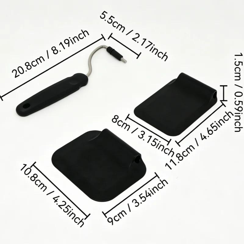 Adjustable-Angle Scraper - A Reusable Non-Stick Cooking Scraper For Frying Eggs And Flipping Them Silicone Metal Scraper