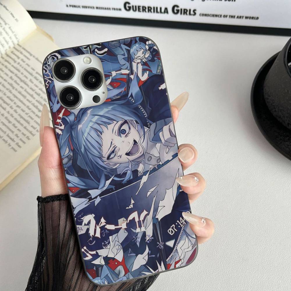 Virtual Singer Ado For Phone 17 16 15 14 13 12 11 Pro Max Plus Pro Air Phone Case Corrugated Stripe Back Cover